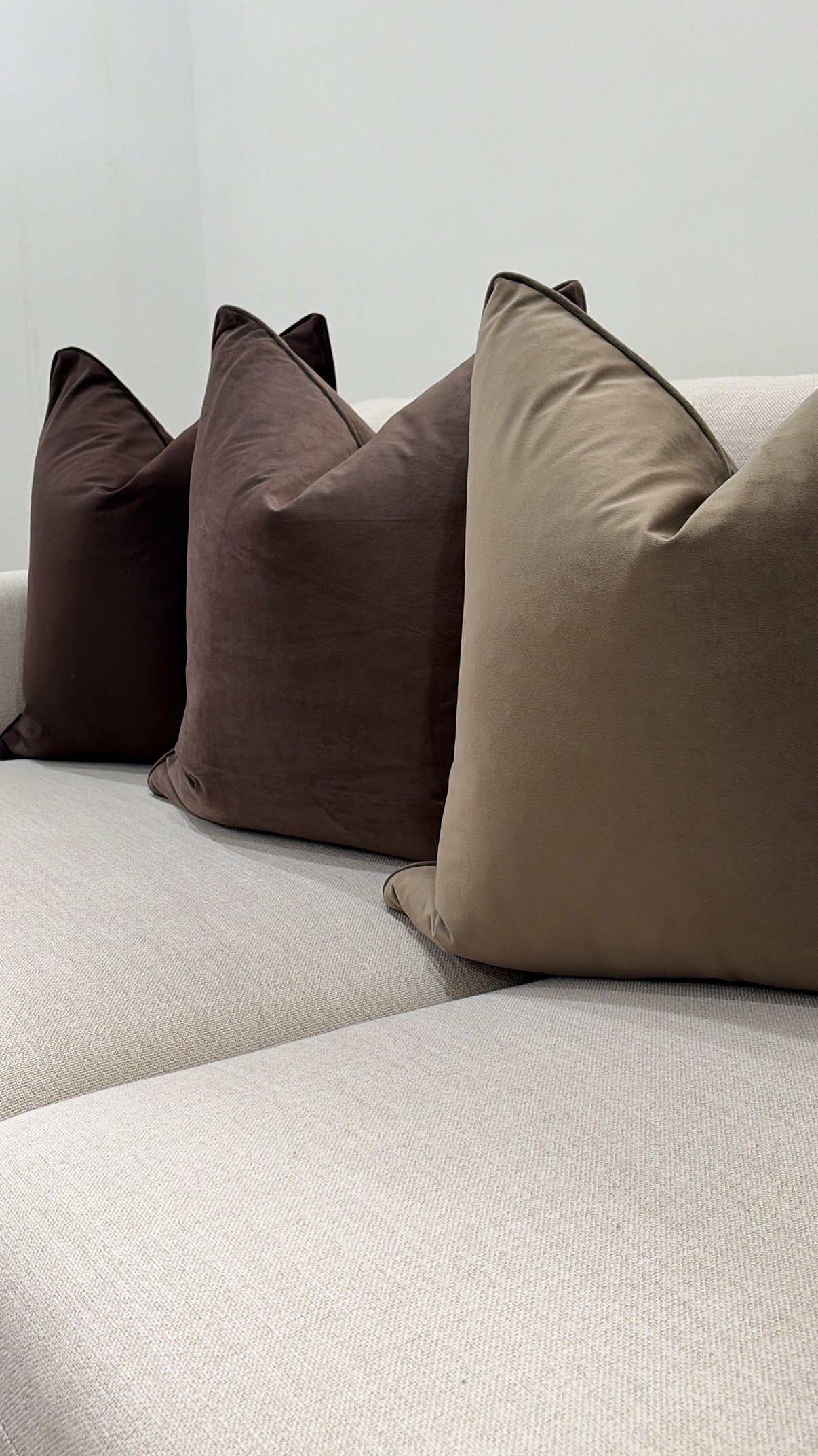 Mocha Cushion 55by55CM W/Feather Ins