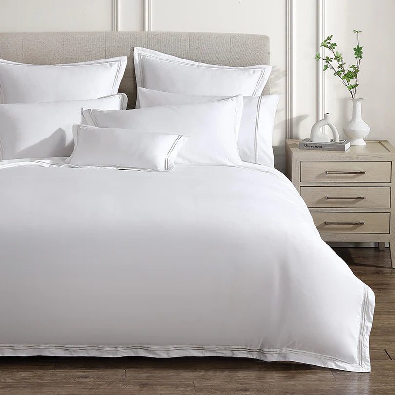 Santiago Quilt Cover Set Stone