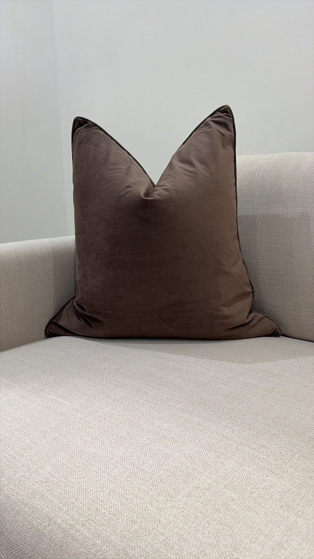 Milky Chocolate Cushion 55by55CM W/Feather In’s