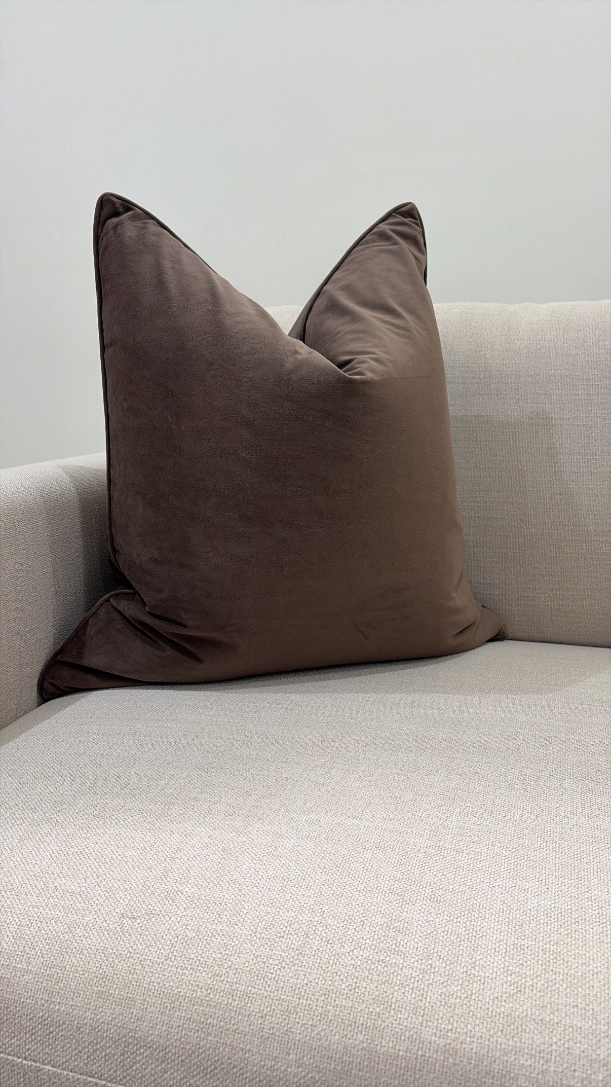 Milky Chocolate Cushion 55by55CM W/Feather In’s