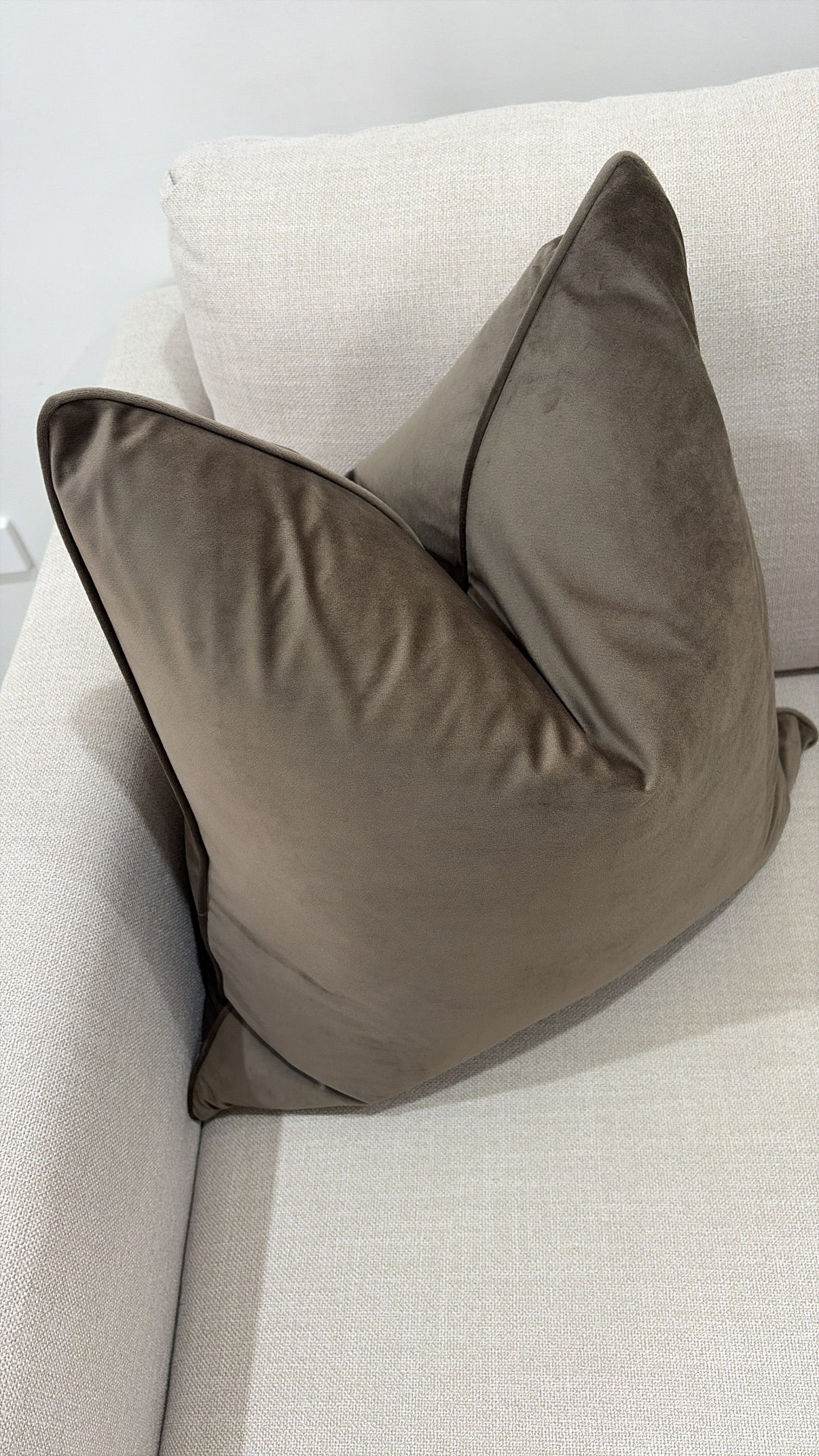 Mocha Cushion 55by55CM W/Feather Ins