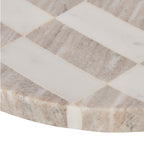 Sachi Check Tray White & Beige