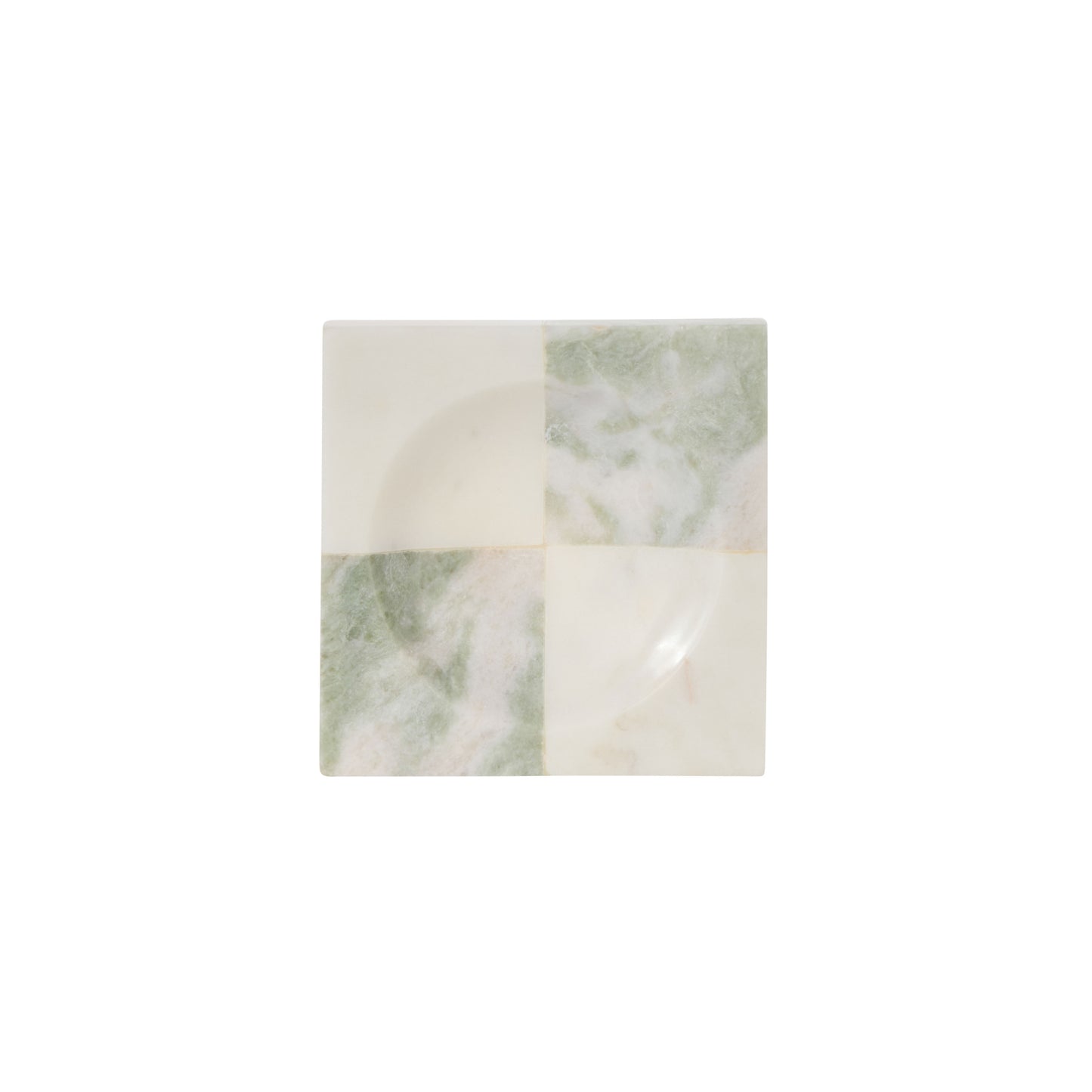 Sachi Check Dish White & Onxy