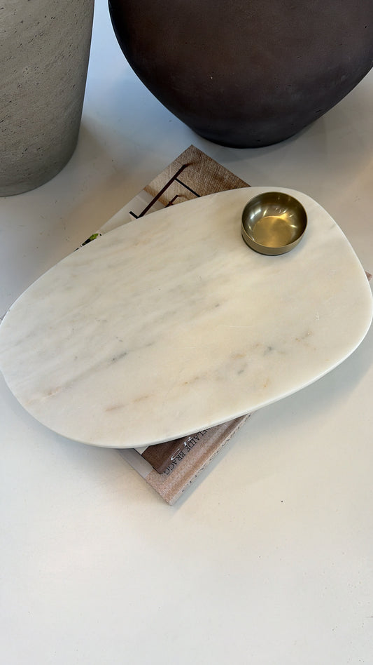 Marble with dip dish