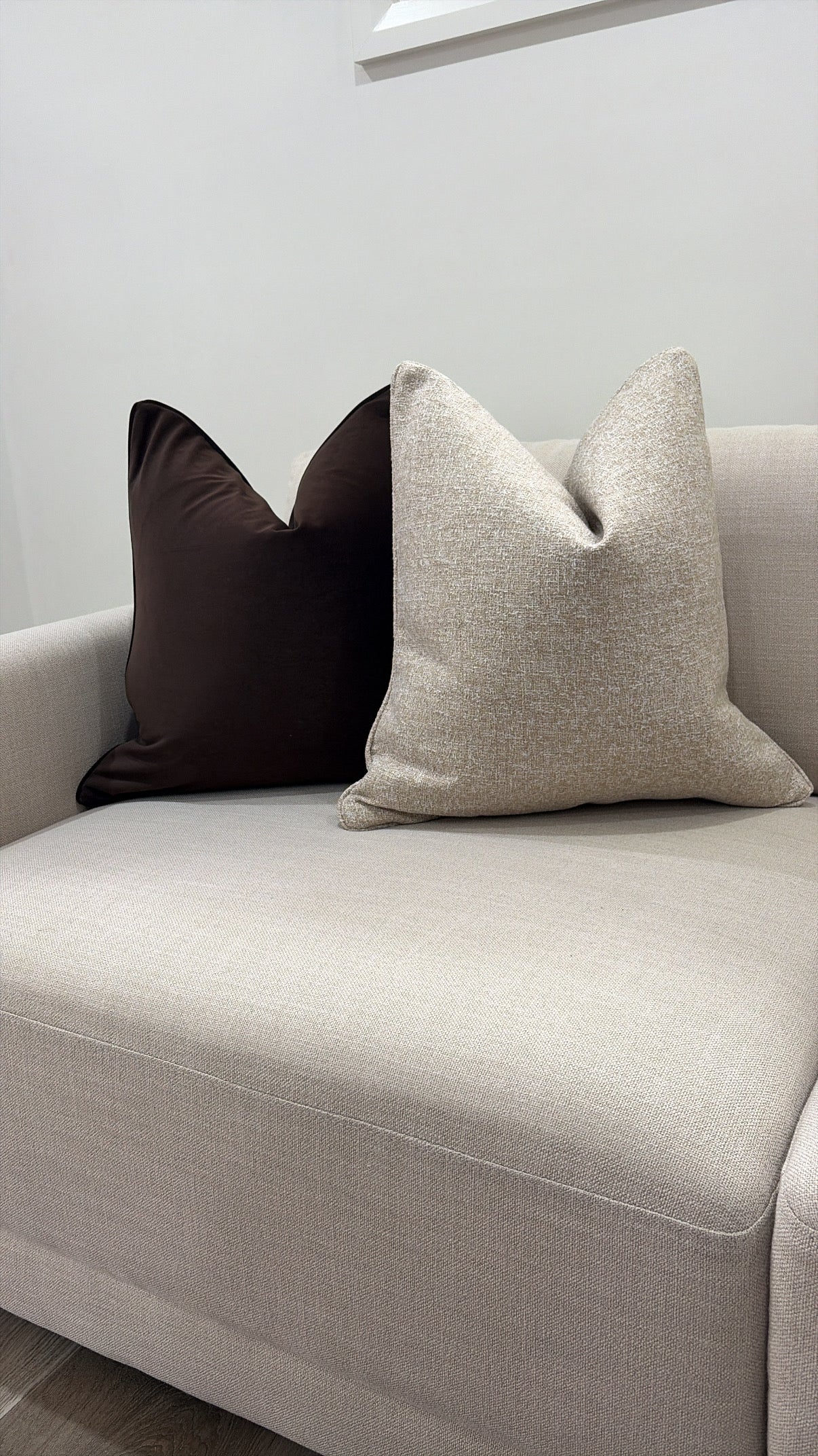 Dark Chocolate Cushion 55by55CM W/Feather Ins