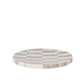 Sachi Check Tray White & Beige