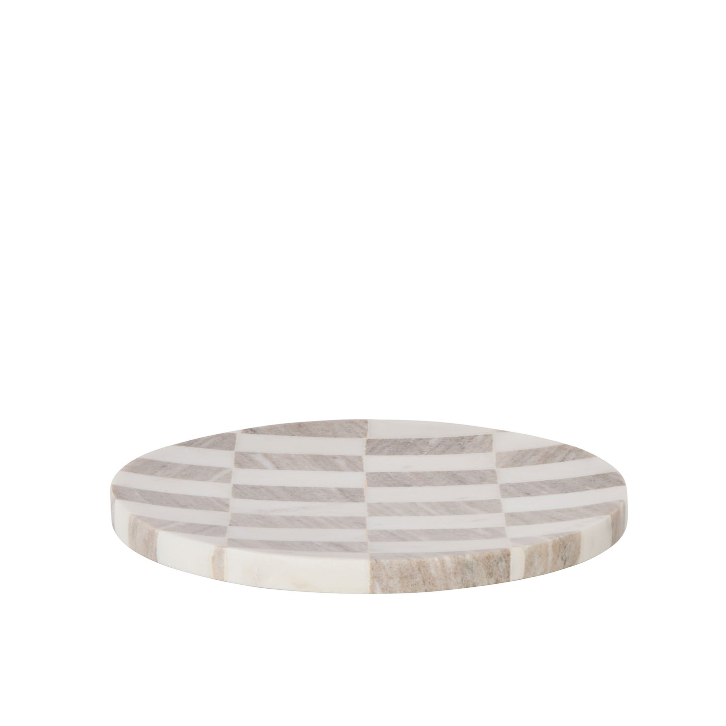 Sachi Check Tray White & Beige