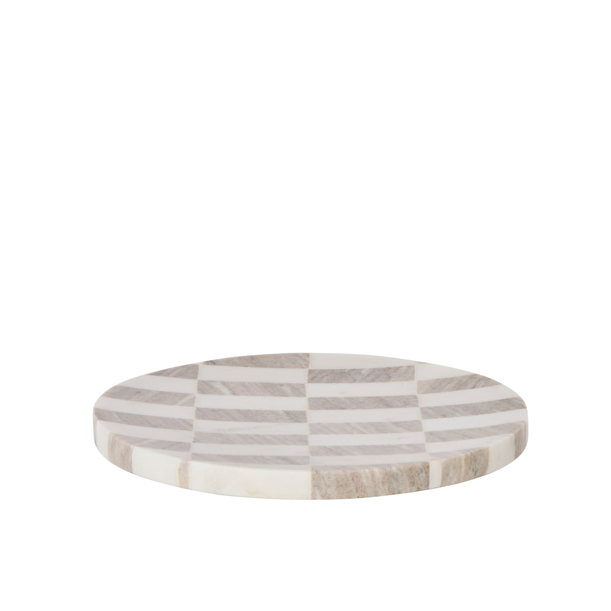 Sachi Check Tray White & Beige