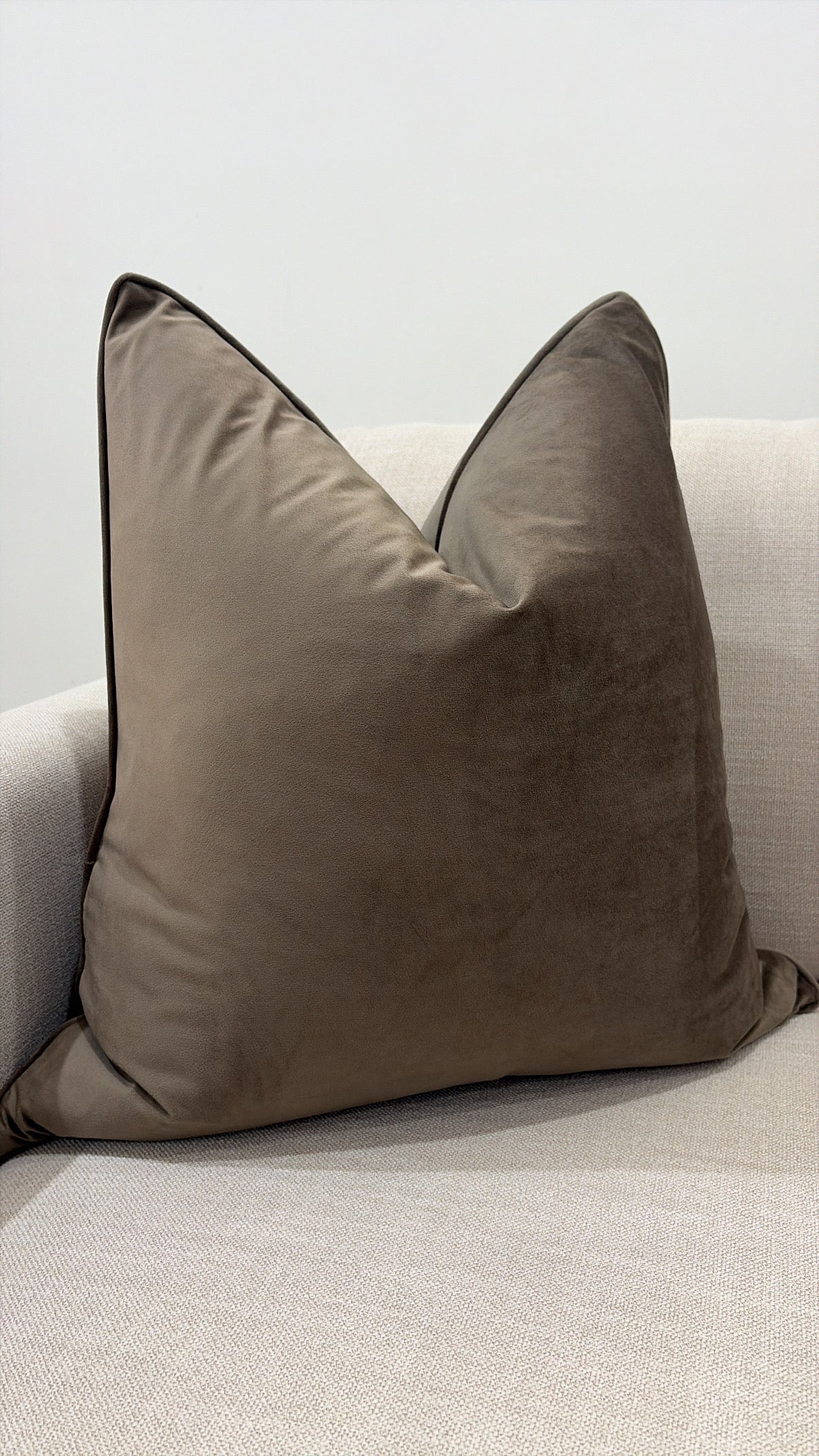 Mocha Cushion 55by55CM W/Feather Ins
