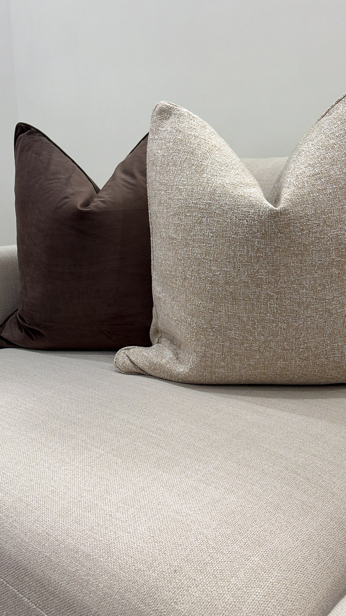 Milky Chocolate Cushion 55by55CM W/Feather In’s
