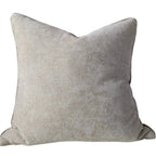 Soft taupe cushion w/ feather filled insert