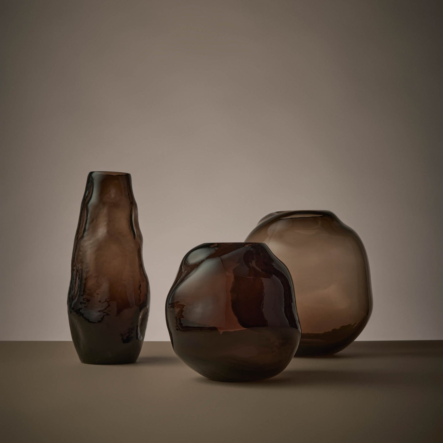 Miya Tall Vase Brown