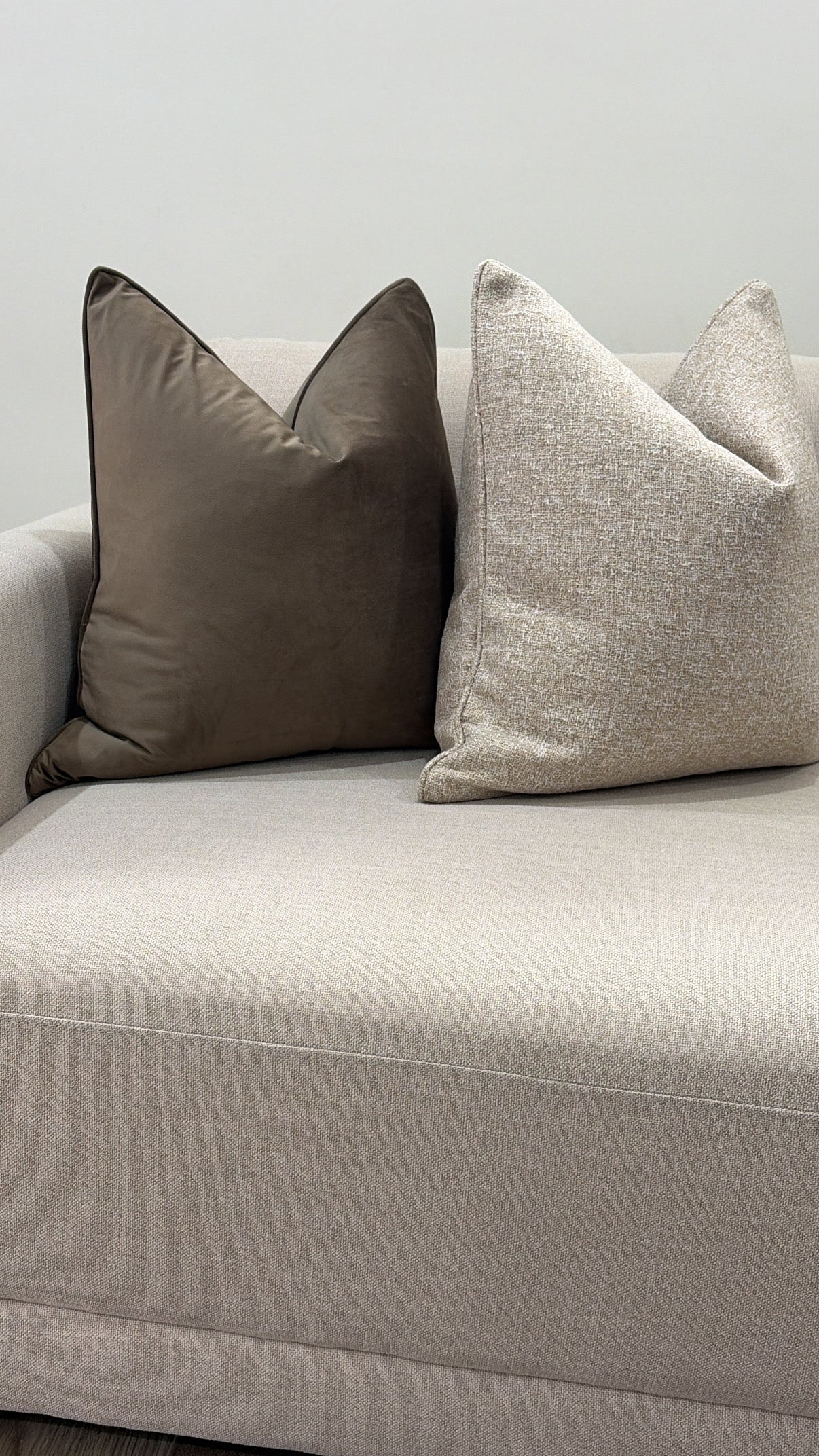 Mocha Cushion 55by55CM W/Feather Ins