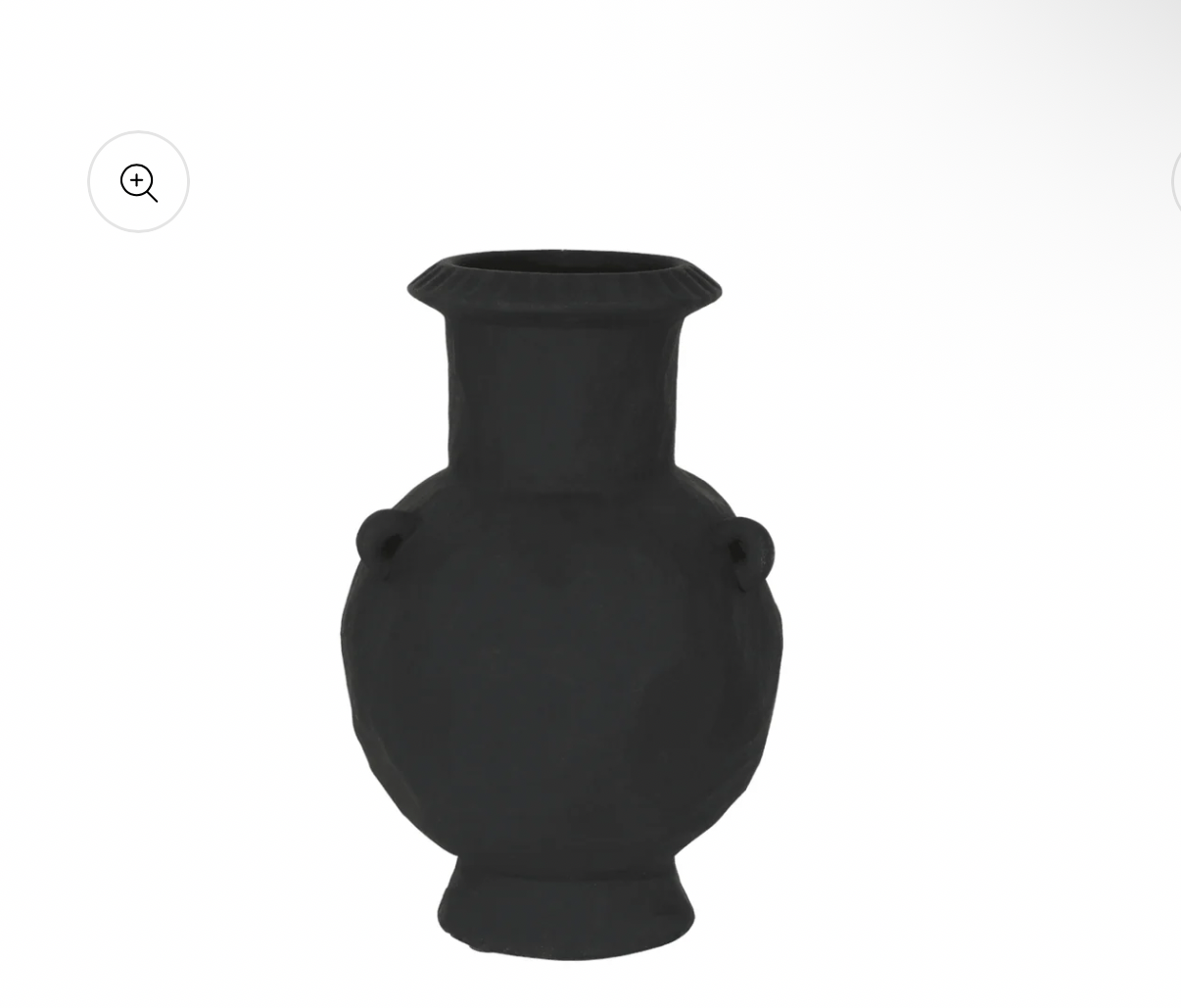 Florabelle Tall Black Terracotta Vase