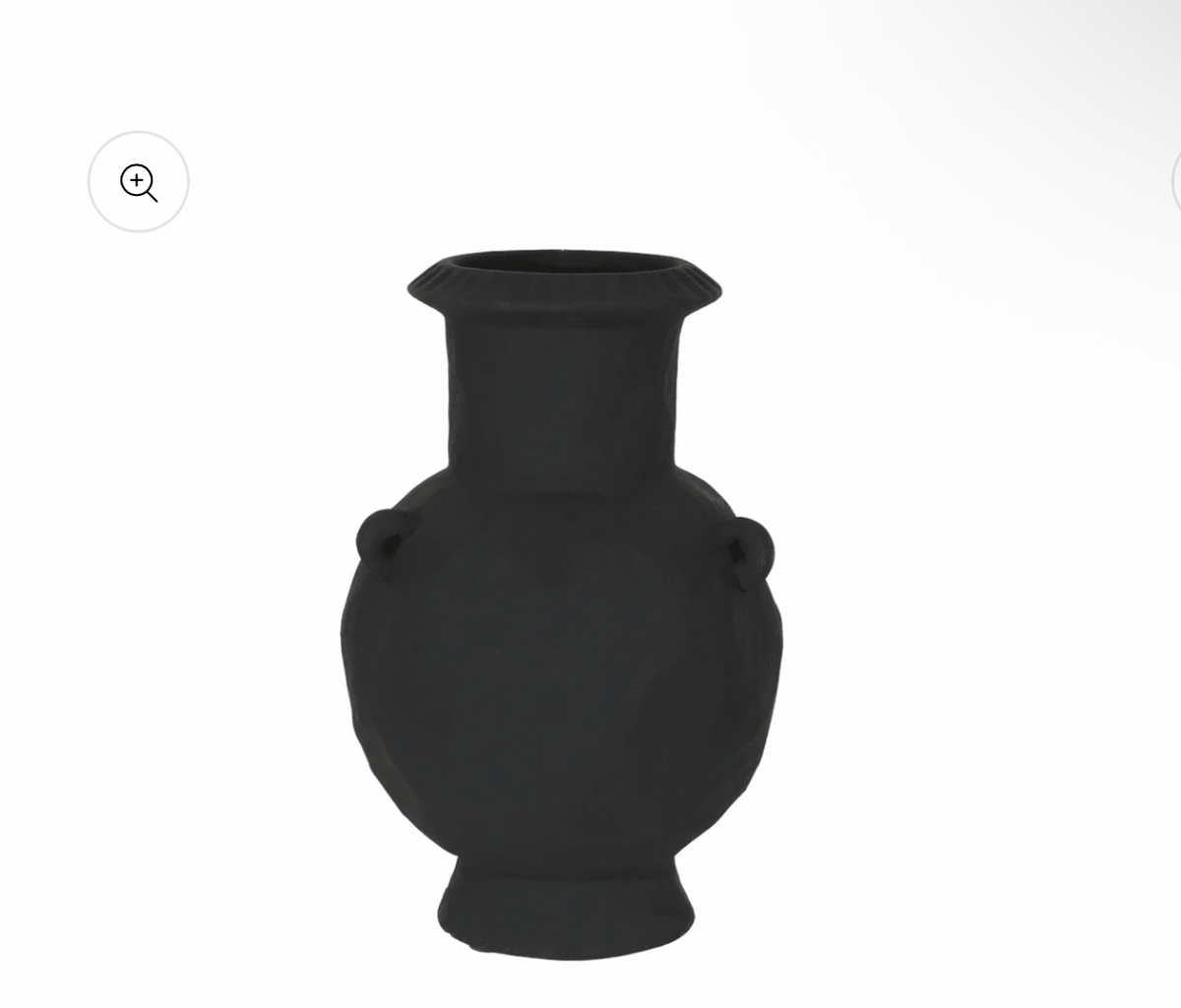 Florabelle Tall Black Terracotta Vase