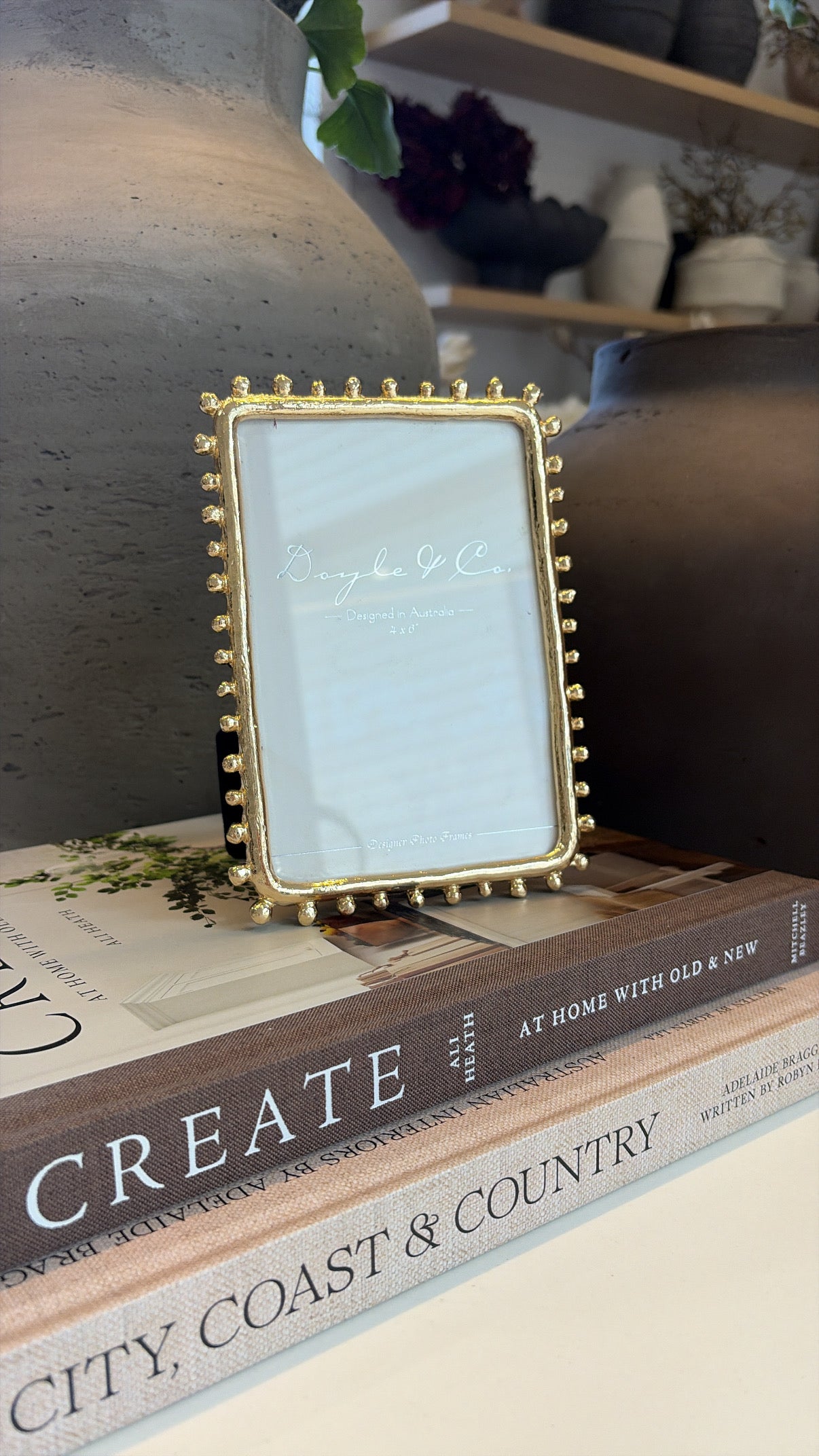 GOLD DOTTED EDGE FRAME 4X6