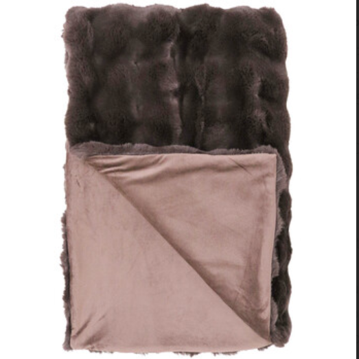Throw Lux Faux Fur Espresso