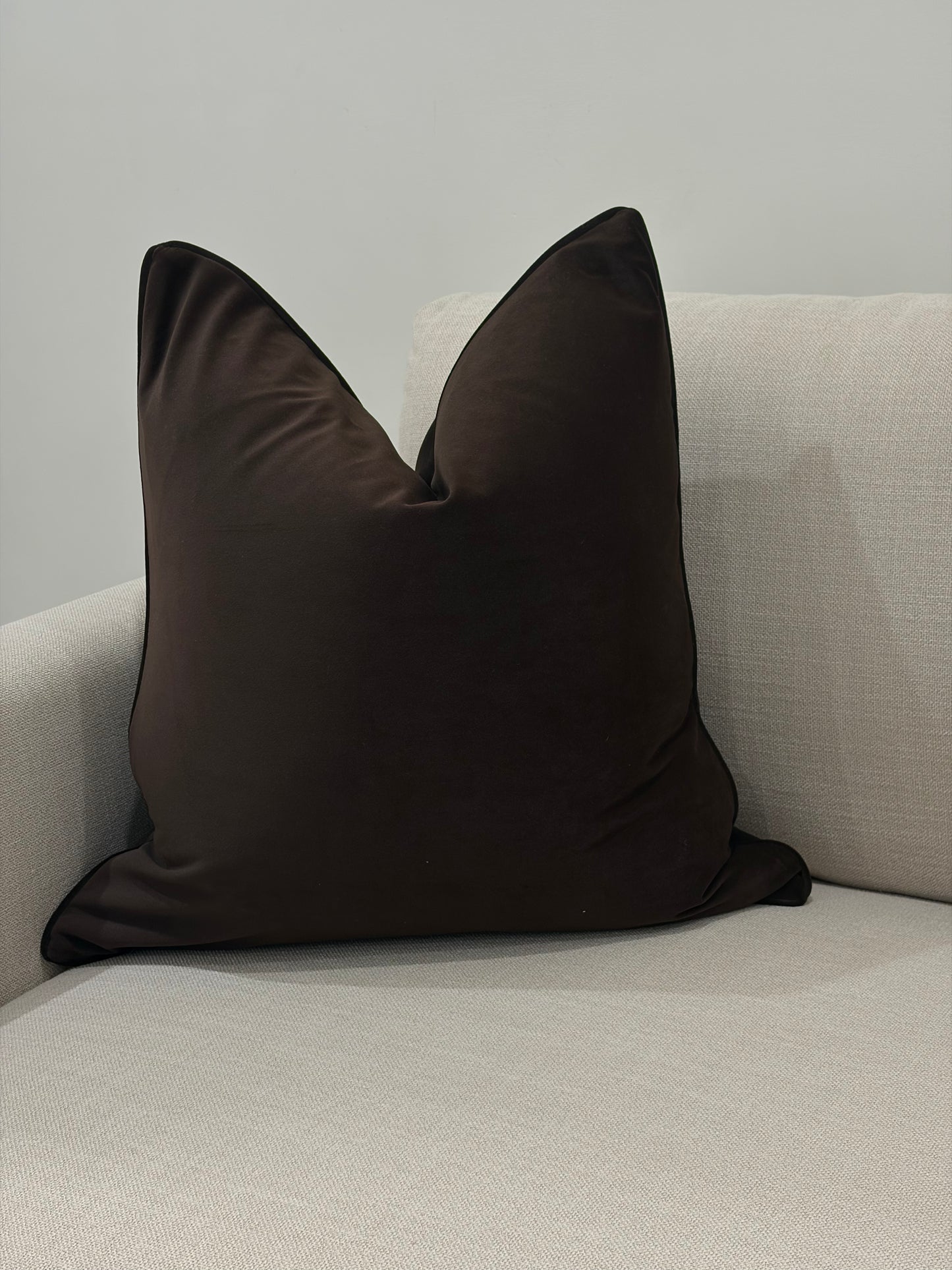Dark Chocolate Cushion 55by55CM W/Feather Ins