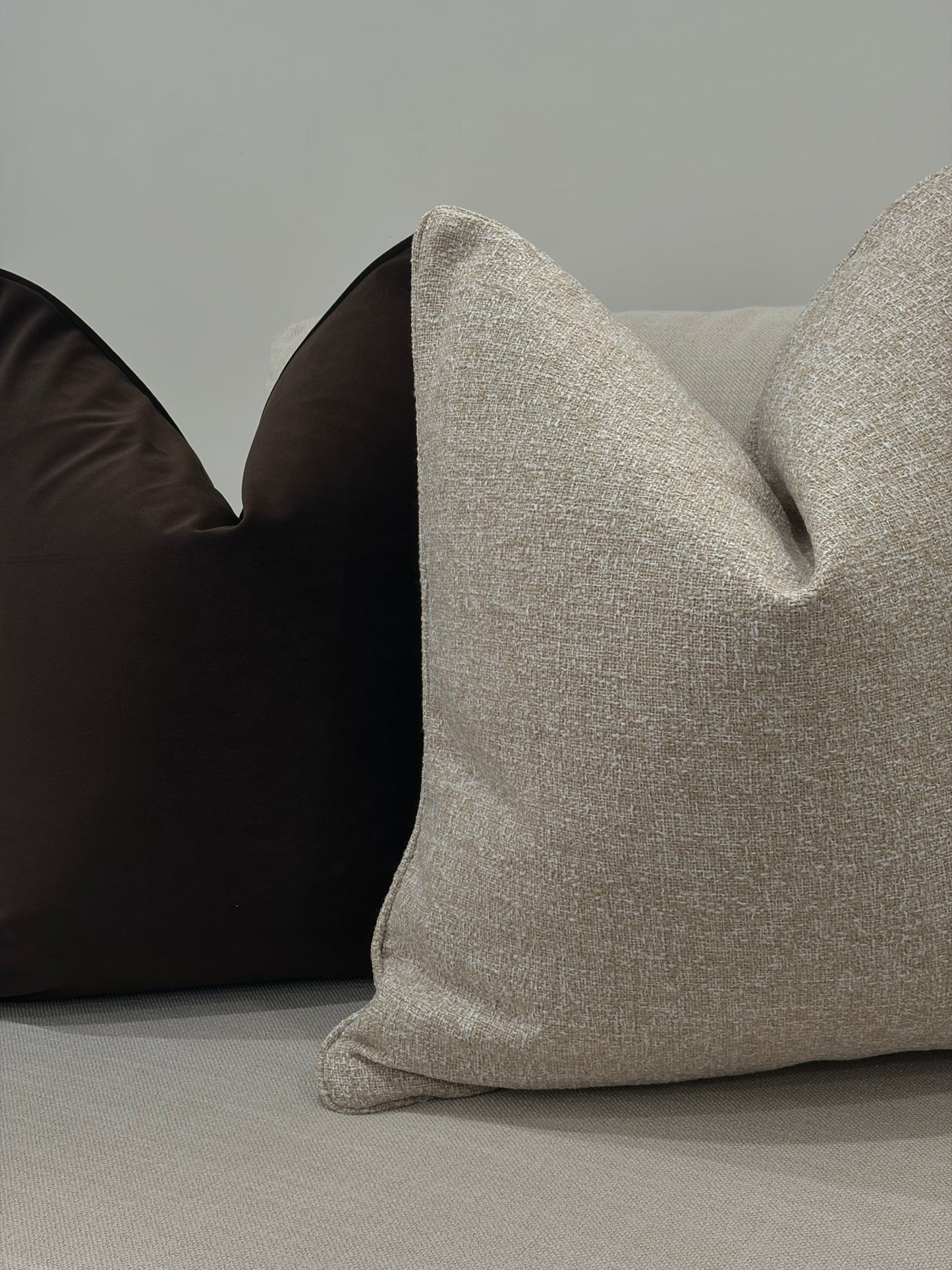 Dark Chocolate Cushion 55by55CM W/Feather Ins