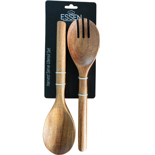 S/2 Acacian Salad Utensils