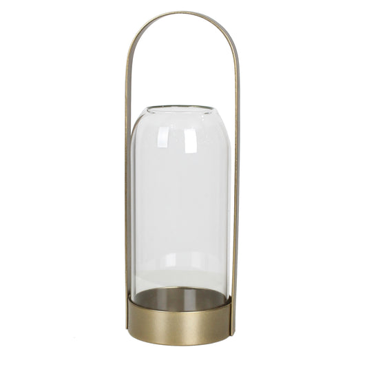 Gold Candle Lantern Large