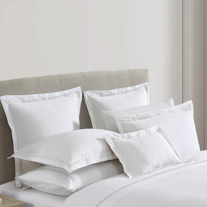 Santiago Quilt Cover Set  Stone