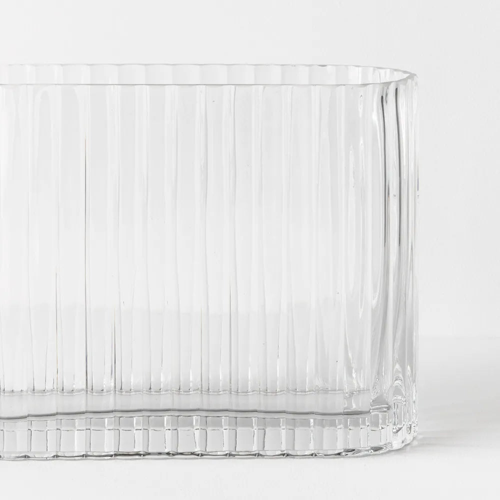 Vase Ripple Oval